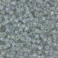 Miyuki delica Beads 11/0 - Pearl lined transparent pale grey ab DB-1677